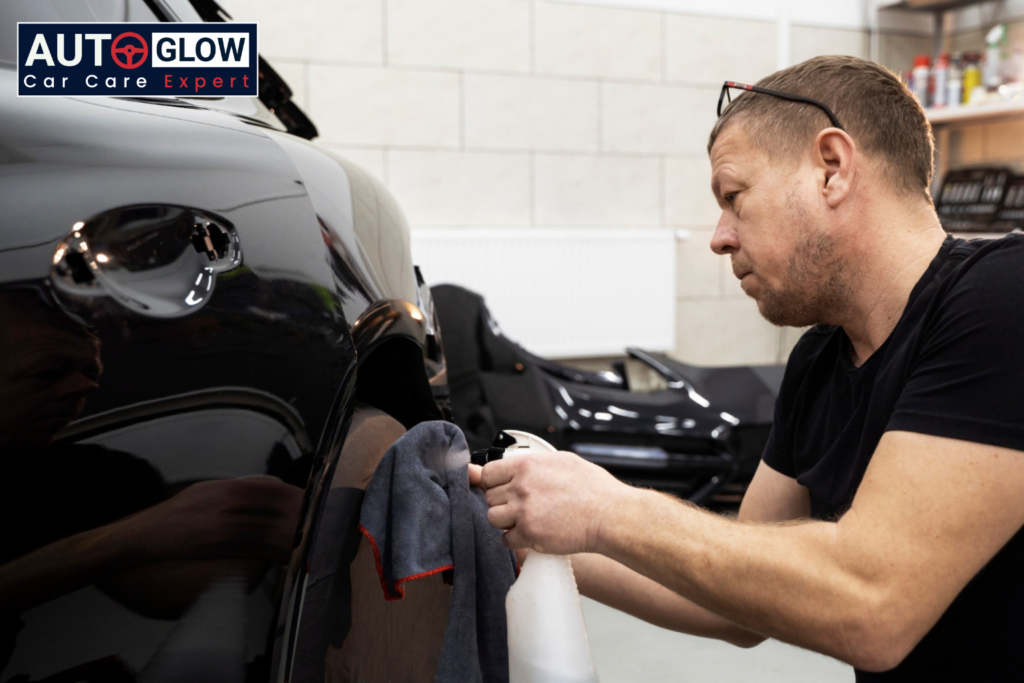 Luxury car with paint protection film and ceramic coating in UAE heat