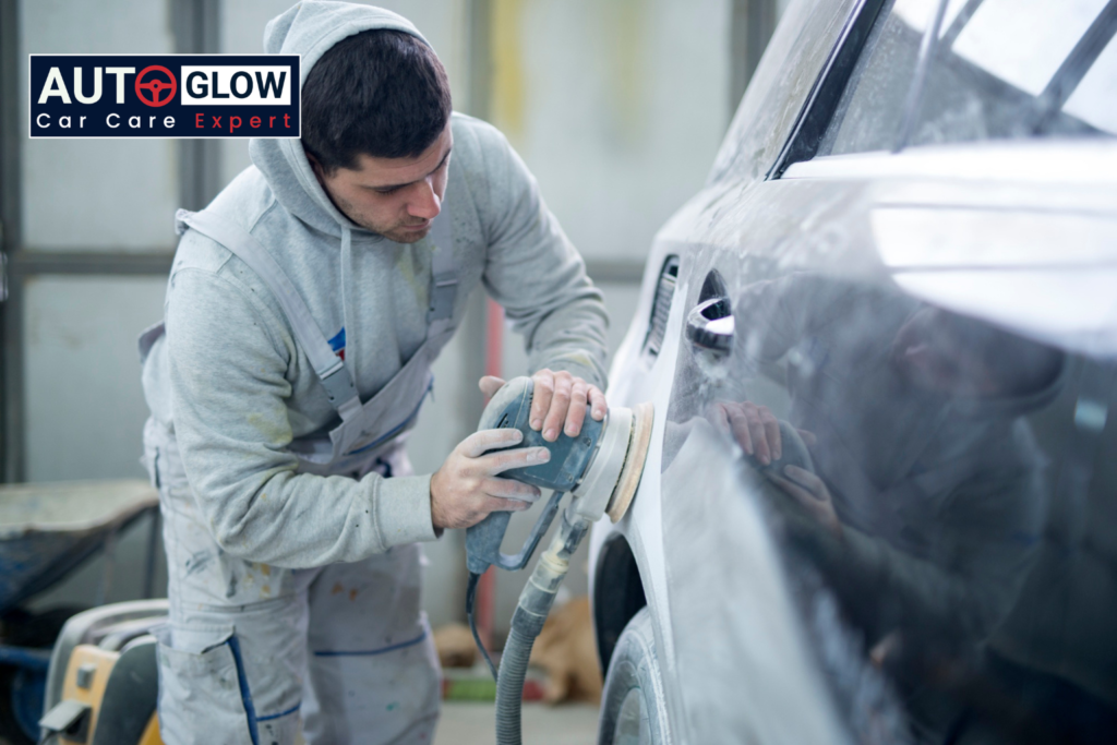 Car with ceramic coating water beading effect UAE