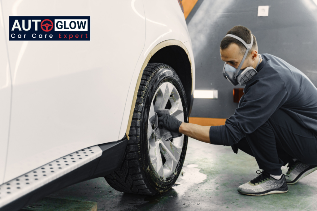 Car rim repair and windshield chip repair in Dubai workshop
